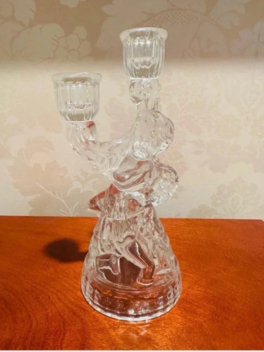 Victorian Crystal Angel candelabra elegant candle holder